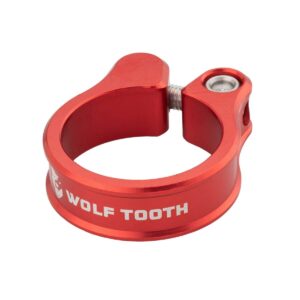 Zadelpenklem - Wolf Tooth Ultra-light Seatpost Clamp (Bolt) - 28.6 - Red