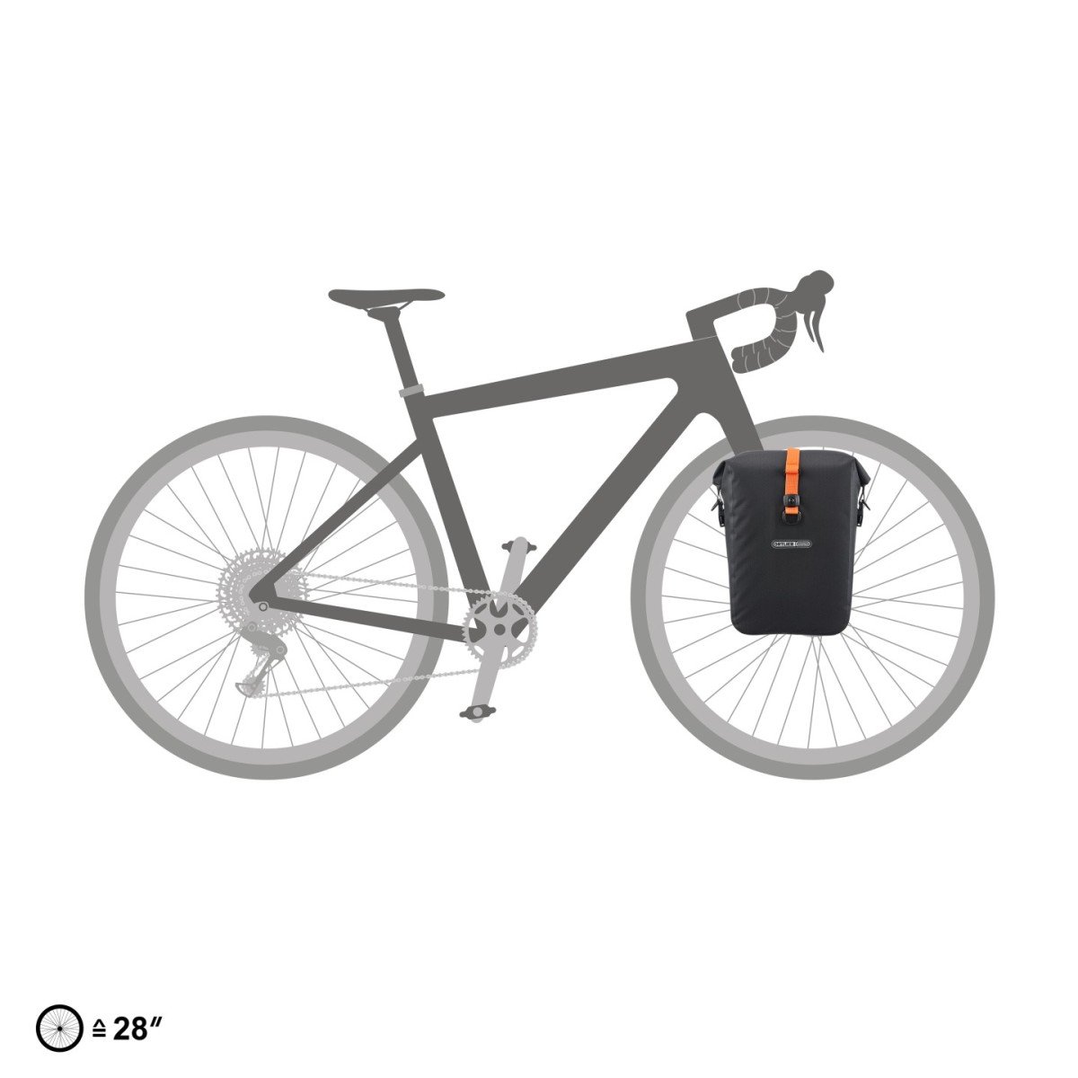 Dragertassen - Ortlieb Gravel-Pack - 29L - QL2.2 - black/matt