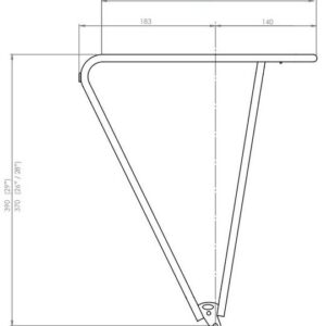 Achterdrager - Tubus Vega Classic 26/28" - zwart